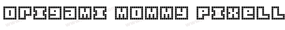 Origami Mommy Pixellated字体转换